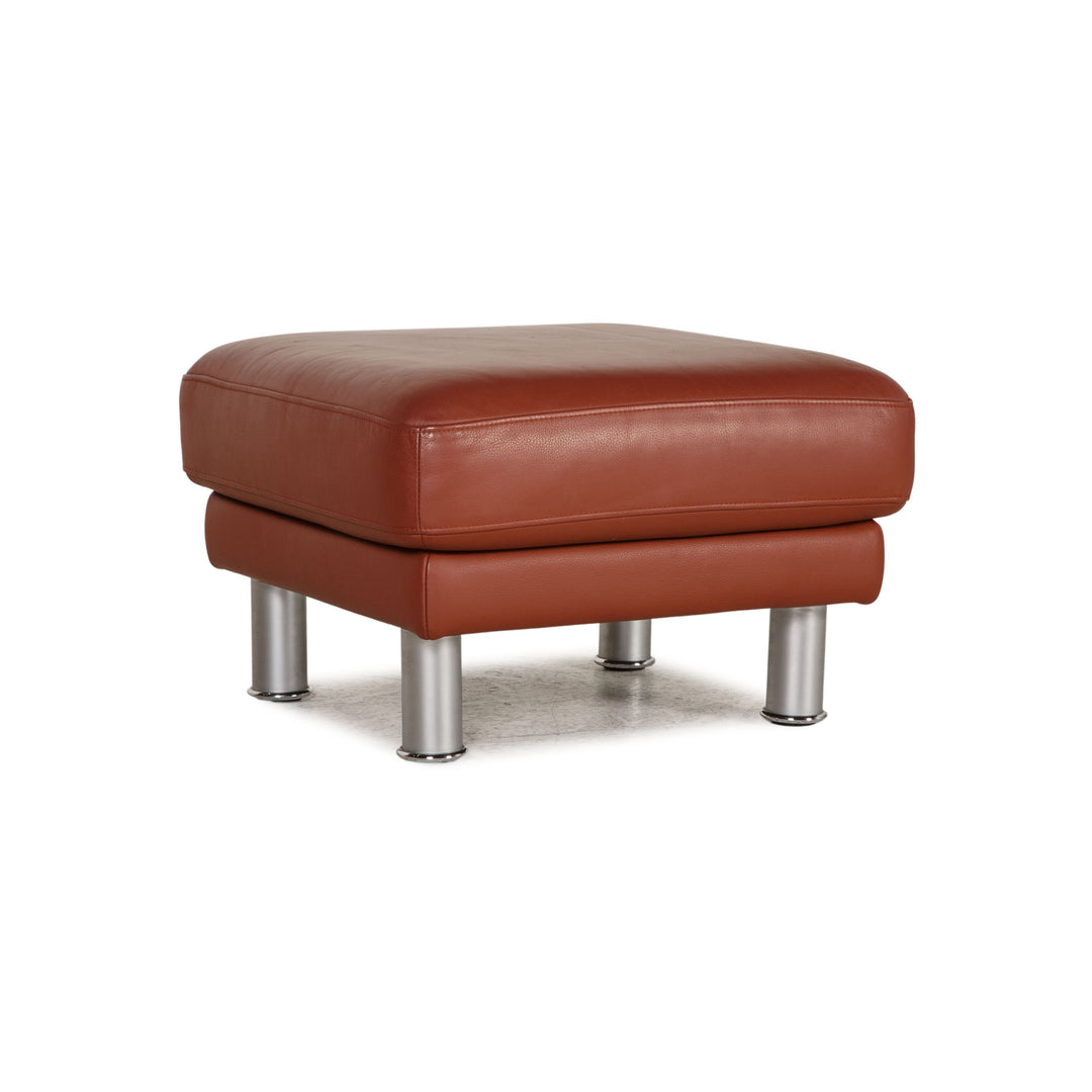 Rolf Benz EGO leather stool brown