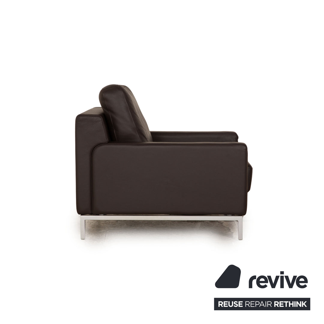 Rolf Benz Ego Leather Armchair Brown