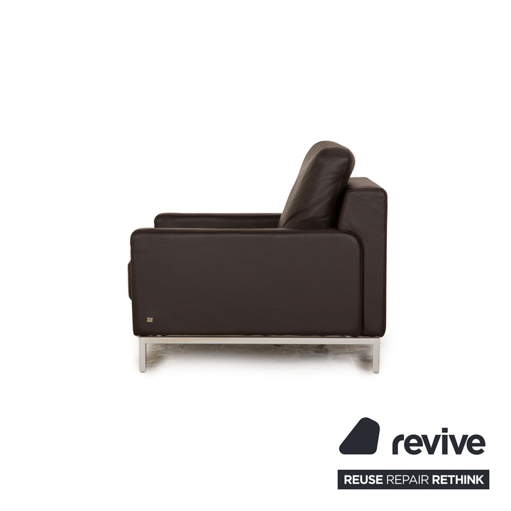 Rolf Benz Ego Leather Armchair Brown