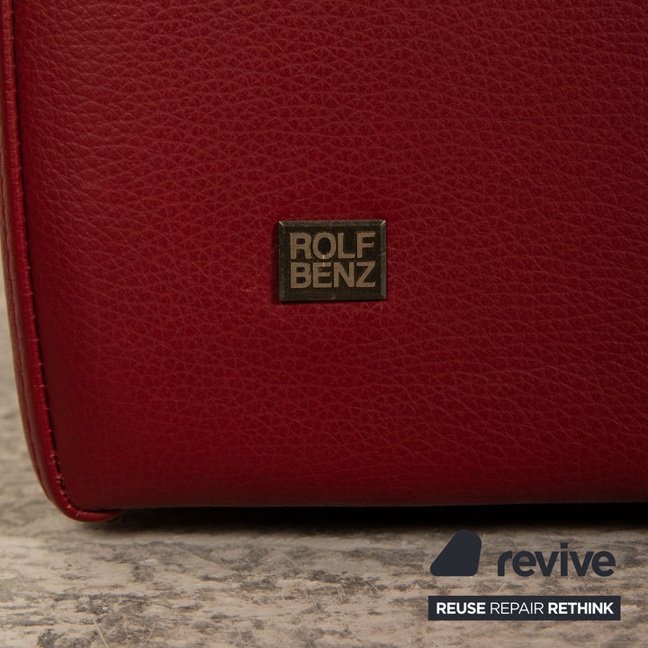 Rolf Benz EGO leather armchair red