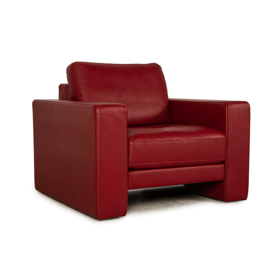 Rolf Benz EGO Leder Sessel Rot