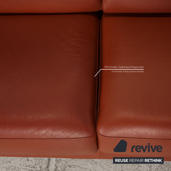 Rolf Benz Ego Leather Sofa Brown Corner Sofa Couch