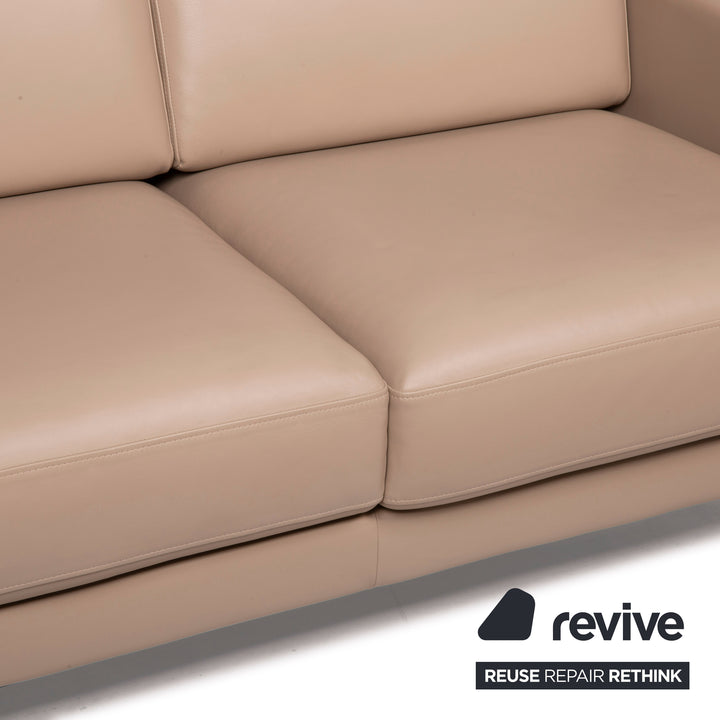 Rolf Benz Ego leather sofa brown two-seater