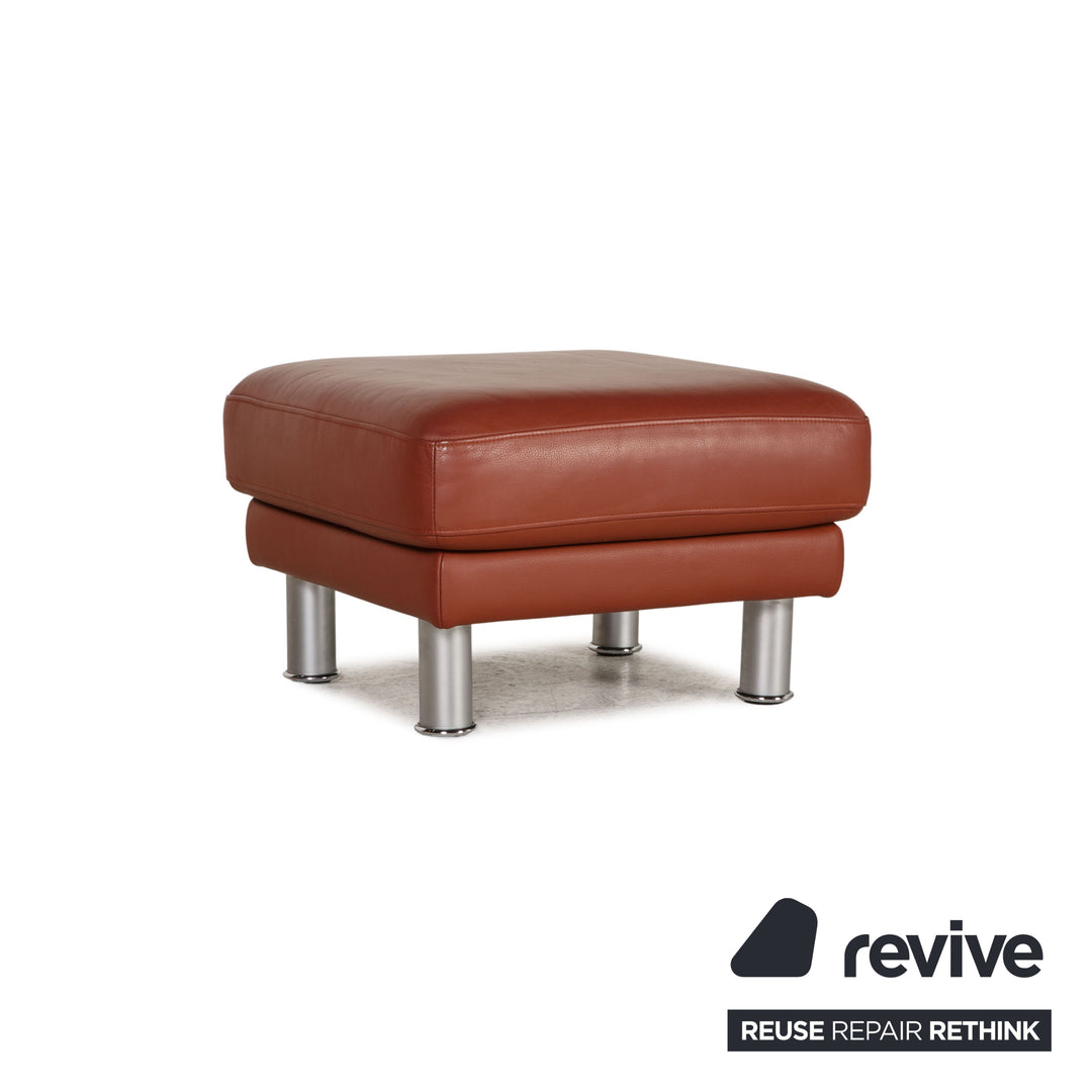 Rolf Benz Ego leather sofa set brown corner sofa stool