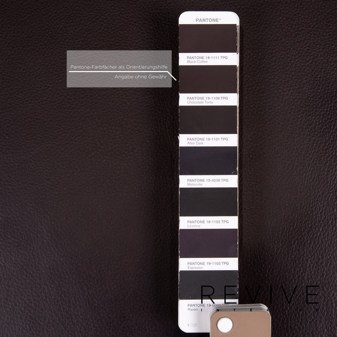 Rolf Benz Ego leather sofa set dark brown brown 1x three-seater 2x armchair #14323