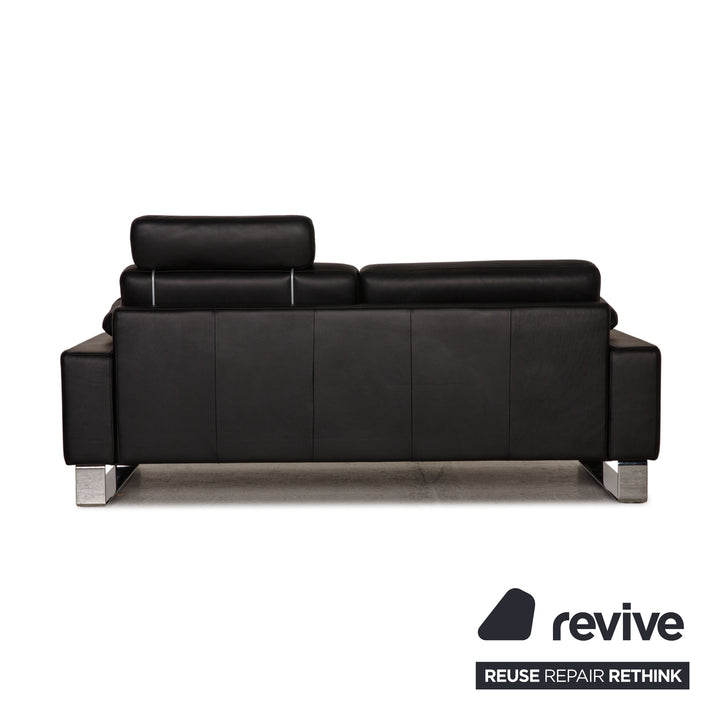 Rolf Benz Ego Leder Sofa Schwarz 2xZweisitzer Couch