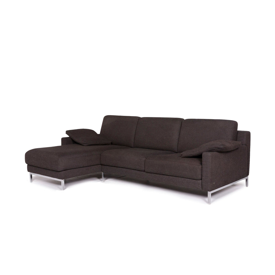 Rolf Benz Ego Stoff Ecksofa Braun Dunkelbraun Sofa Couch #11380