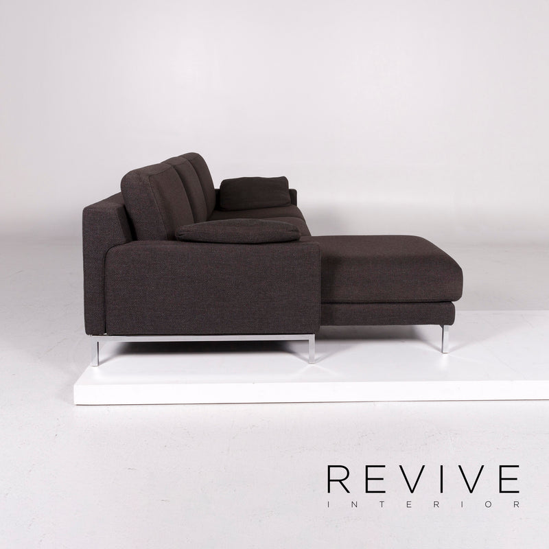 Rolf Benz Ego Stoff Ecksofa Braun Dunkelbraun Sofa Couch 