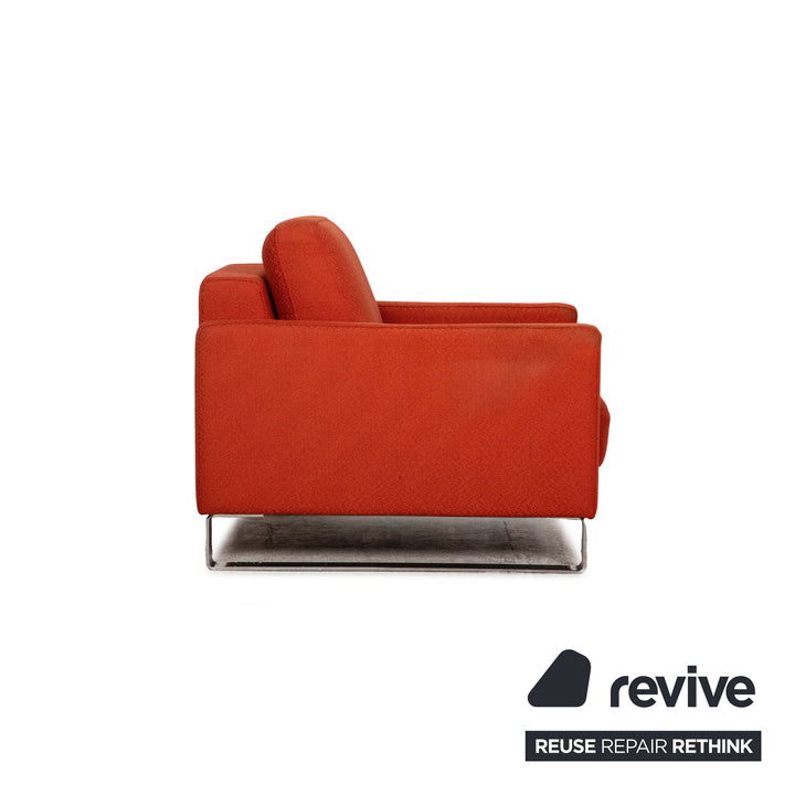 Rolf Benz EGO fabric armchair orange