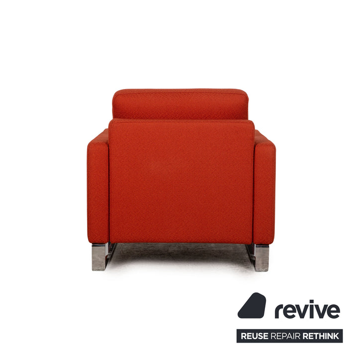 Rolf Benz EGO fabric armchair orange
