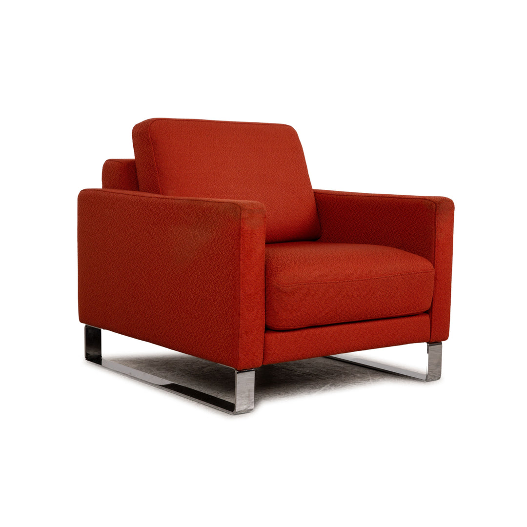 Rolf Benz EGO fabric armchair orange
