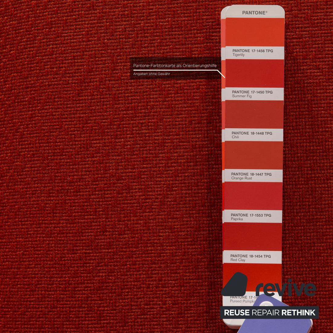 Rolf Benz EGO fabric armchair orange