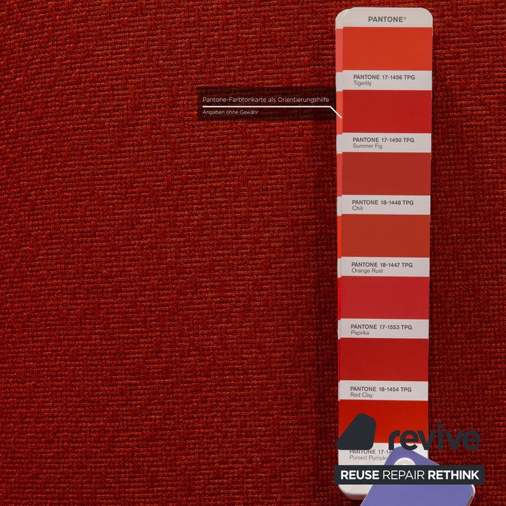 Rolf Benz EGO fabric armchair orange