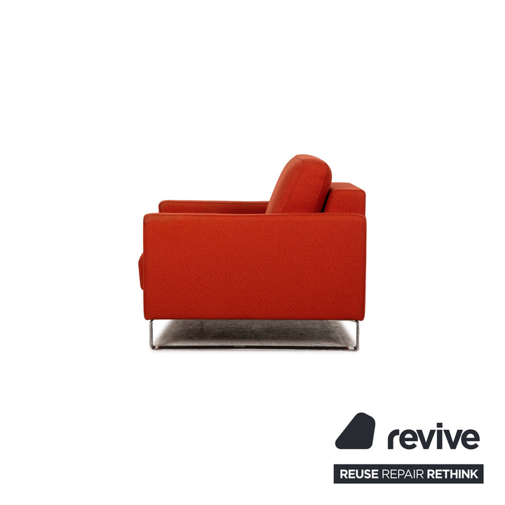 Rolf Benz EGO fabric armchair orange