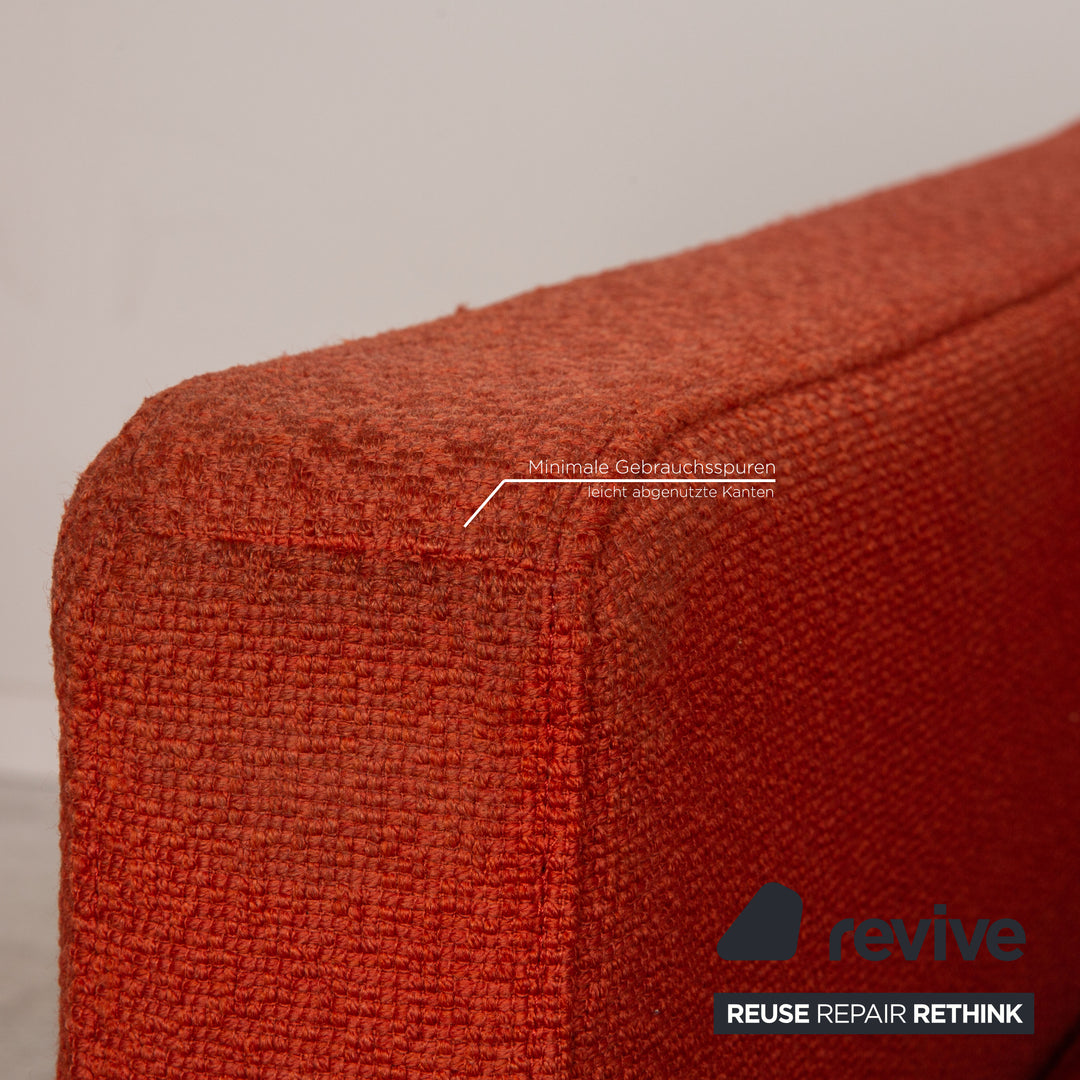 Rolf Benz EGO fabric armchair orange