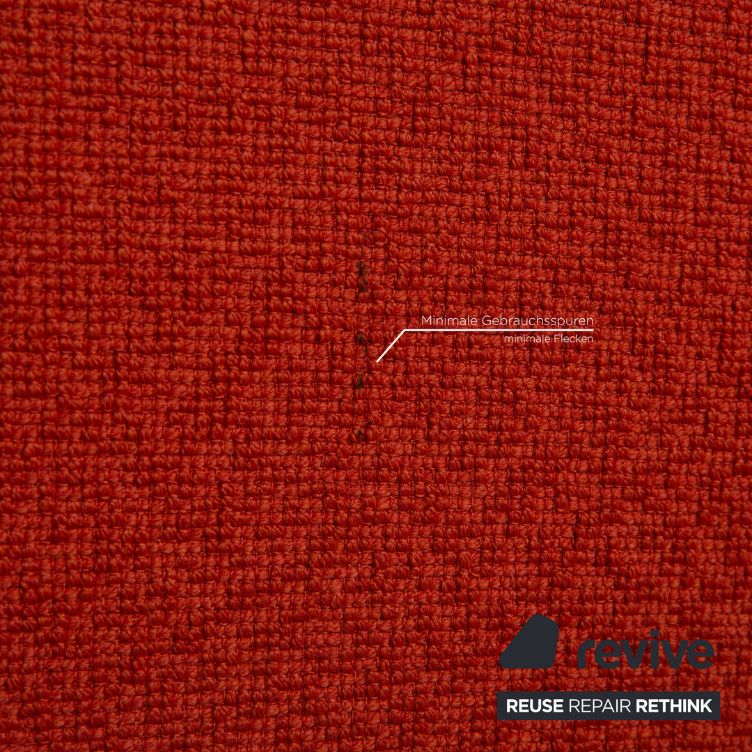 Rolf Benz EGO fabric armchair orange