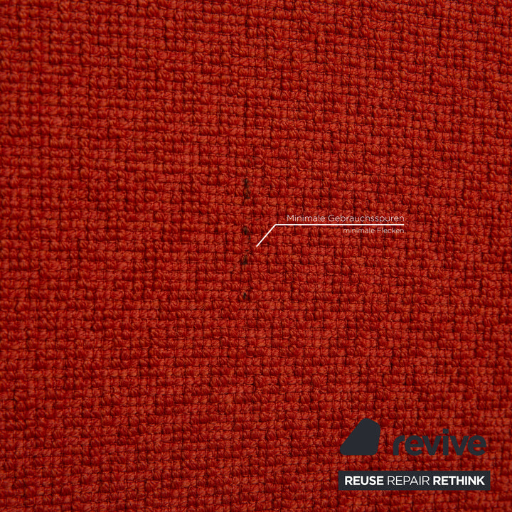 Rolf Benz EGO fabric armchair orange