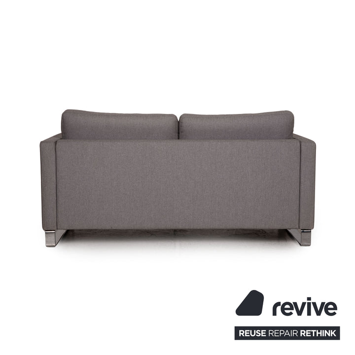 Rolf Benz Ego Stoff Sofa Grau Zweisitzer Couch