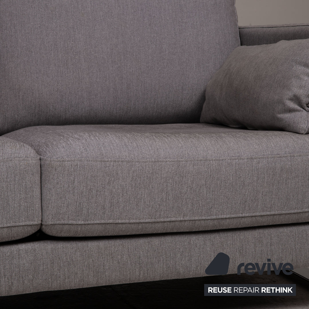 Rolf Benz Ego Stoff Sofa Grau Zweisitzer Couch