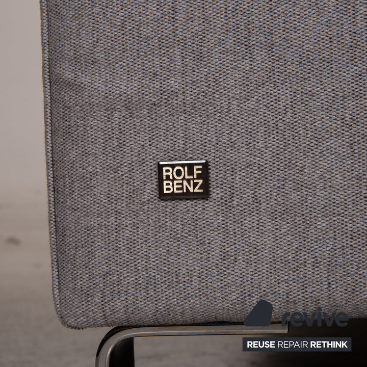 Rolf Benz Ego Stoff Sofa Grau Zweisitzer Couch