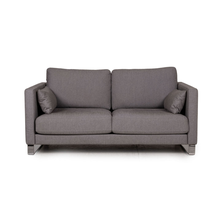 Rolf Benz Ego Stoff Sofa Grau Zweisitzer Couch