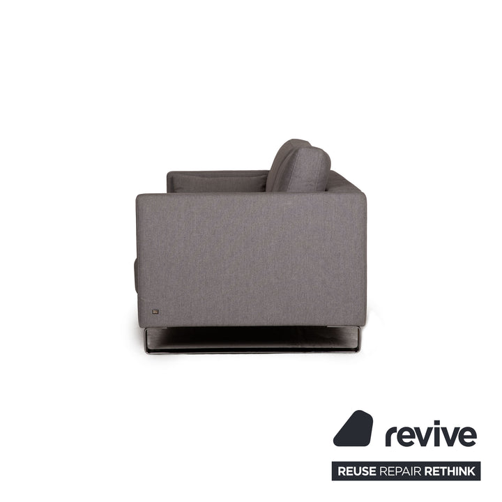 Rolf Benz Ego Stoff Sofa Grau Zweisitzer Couch