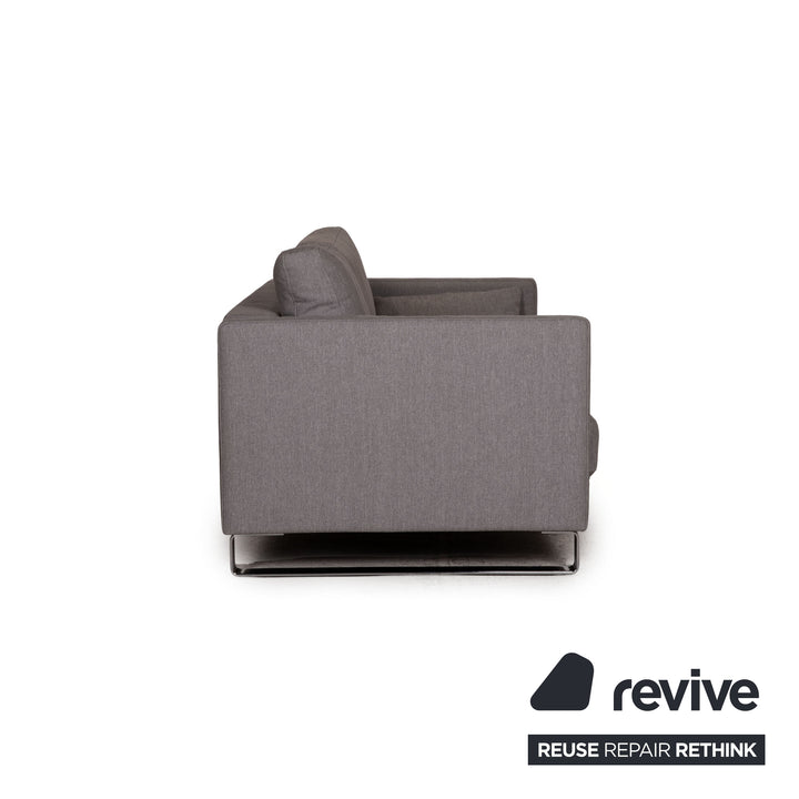 Rolf Benz Ego Stoff Sofa Grau Zweisitzer Couch