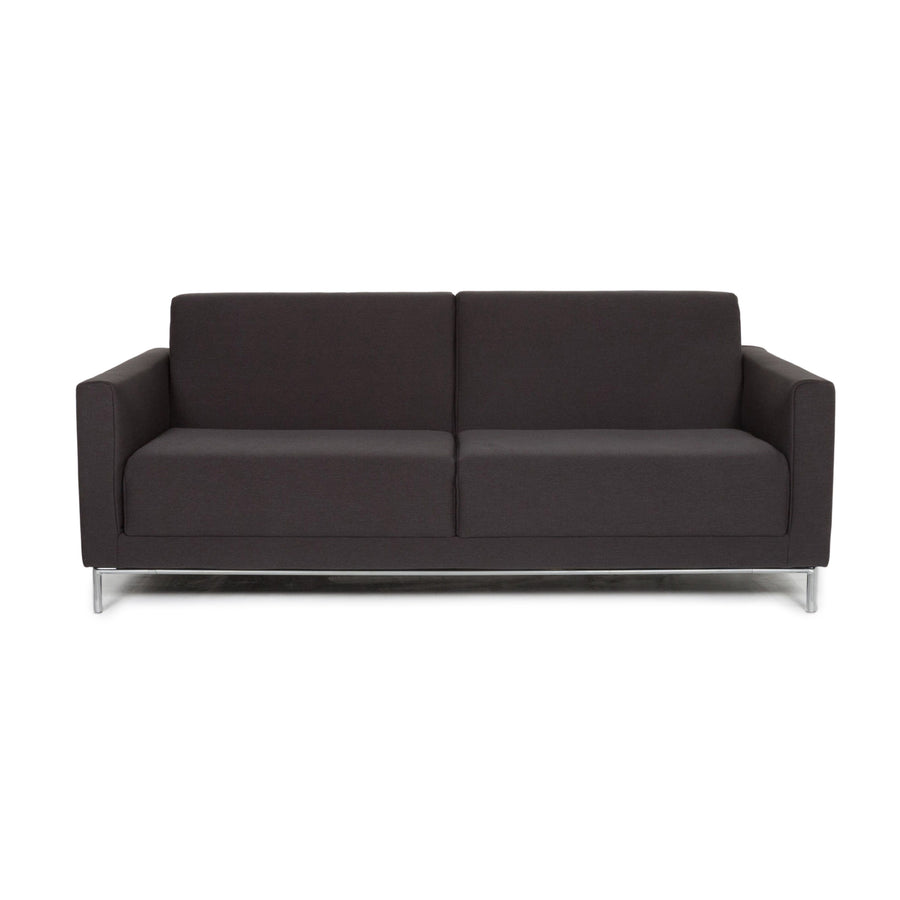 Rolf Benz Freistil 141 fabric sofa anthracite three-seater couch #13431
