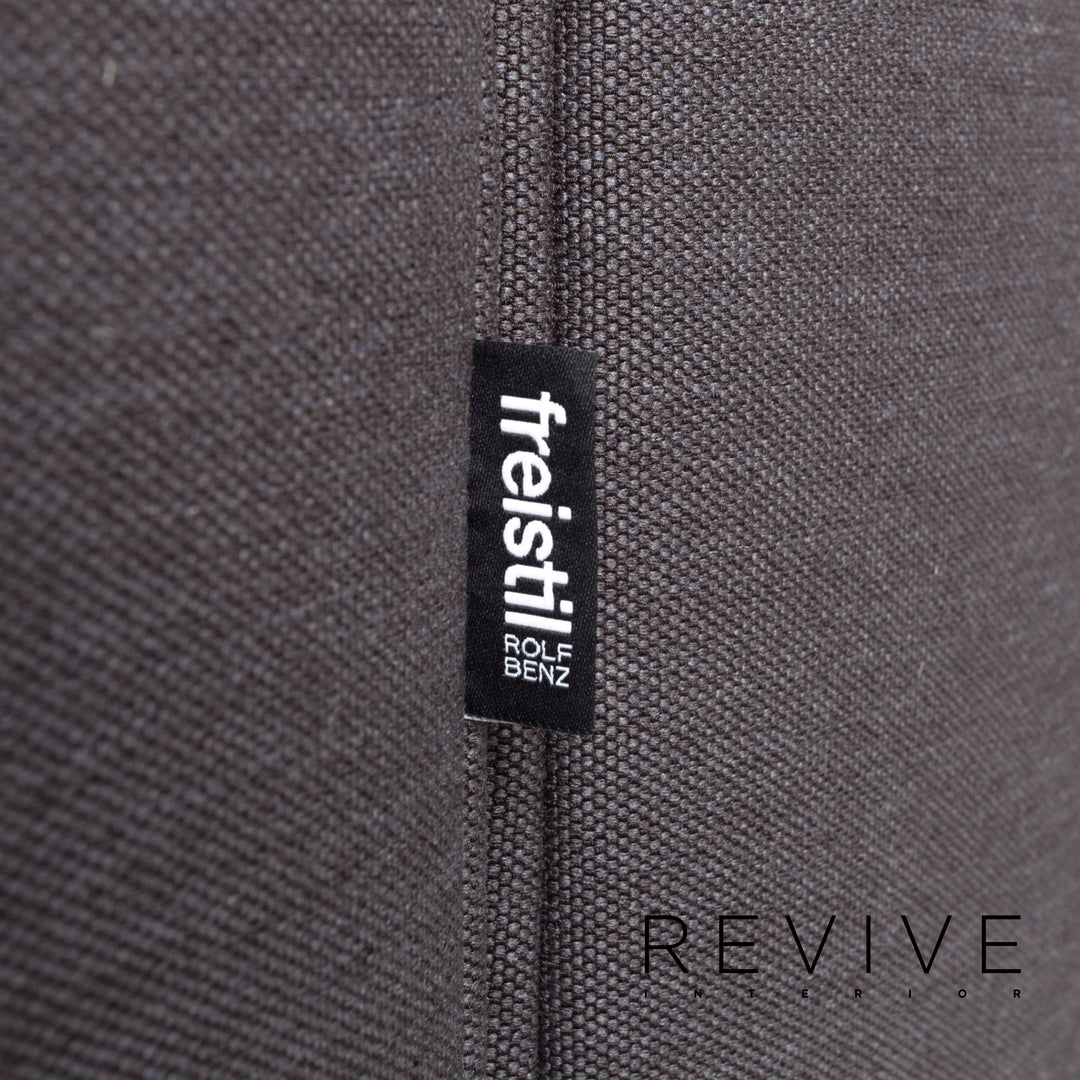 Rolf Benz Freistil 141 fabric sofa anthracite three-seater couch #13431