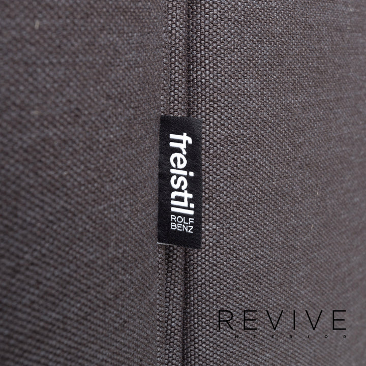 Rolf Benz Freistil 141 fabric sofa anthracite three-seater couch #13431