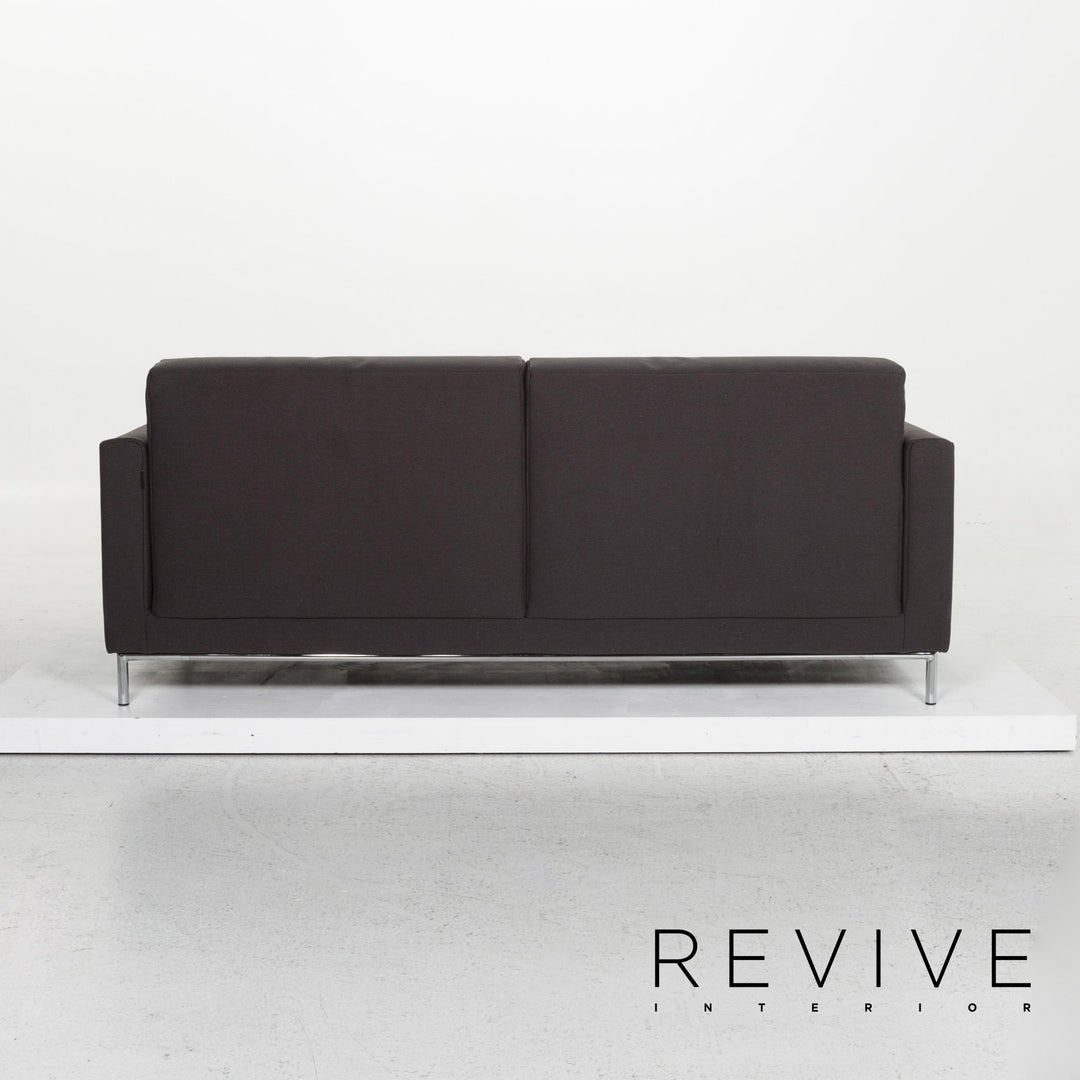 Rolf Benz Freistil 141 fabric sofa anthracite three-seater couch #13431