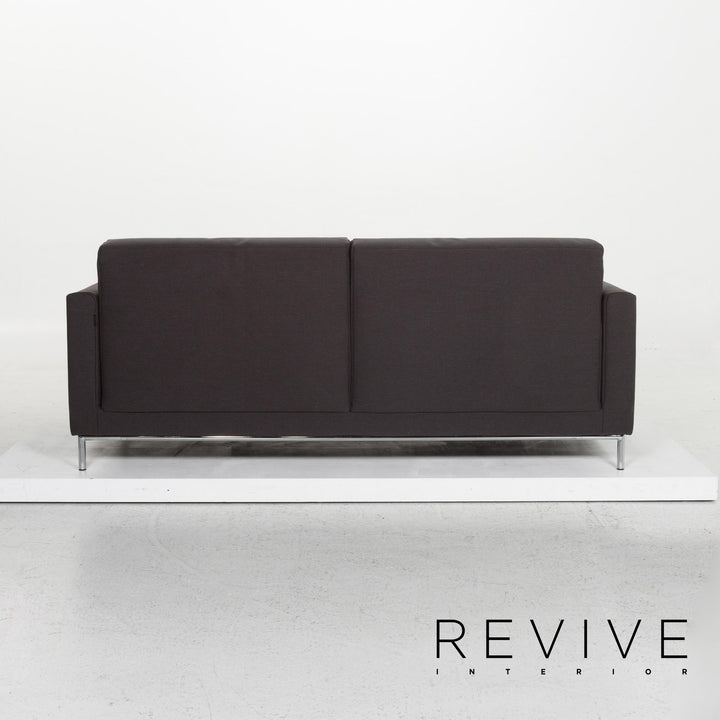 Rolf Benz Freistil 141 fabric sofa anthracite three-seater couch #13431