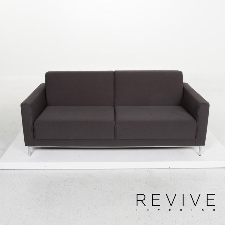 Rolf Benz Freistil 141 fabric sofa anthracite three-seater couch #13431