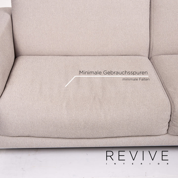 Rolf Benz Freistil 141 Stoff Sofa Grau Zweisitzer Couch #14523
