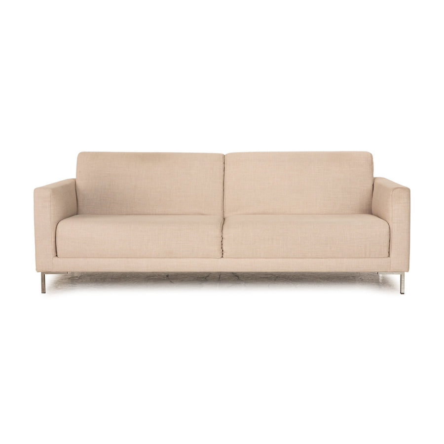 Rolf Benz Freistil 141 fabric four-seater beige sofa couch
