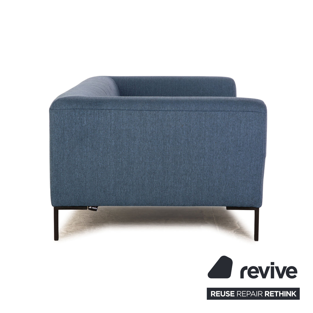 Rolf Benz Freistil 185 Stoff Dreisitzer Blau Sofa Couch