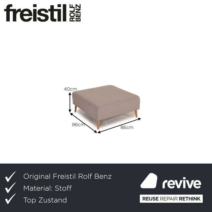 Rolf Benz Freistil 185 fabric stool grey