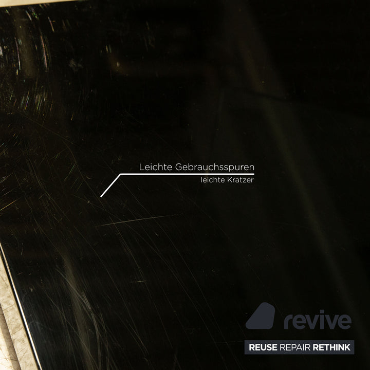 Rolf Benz Glass Coffee Table Black Function Wheels