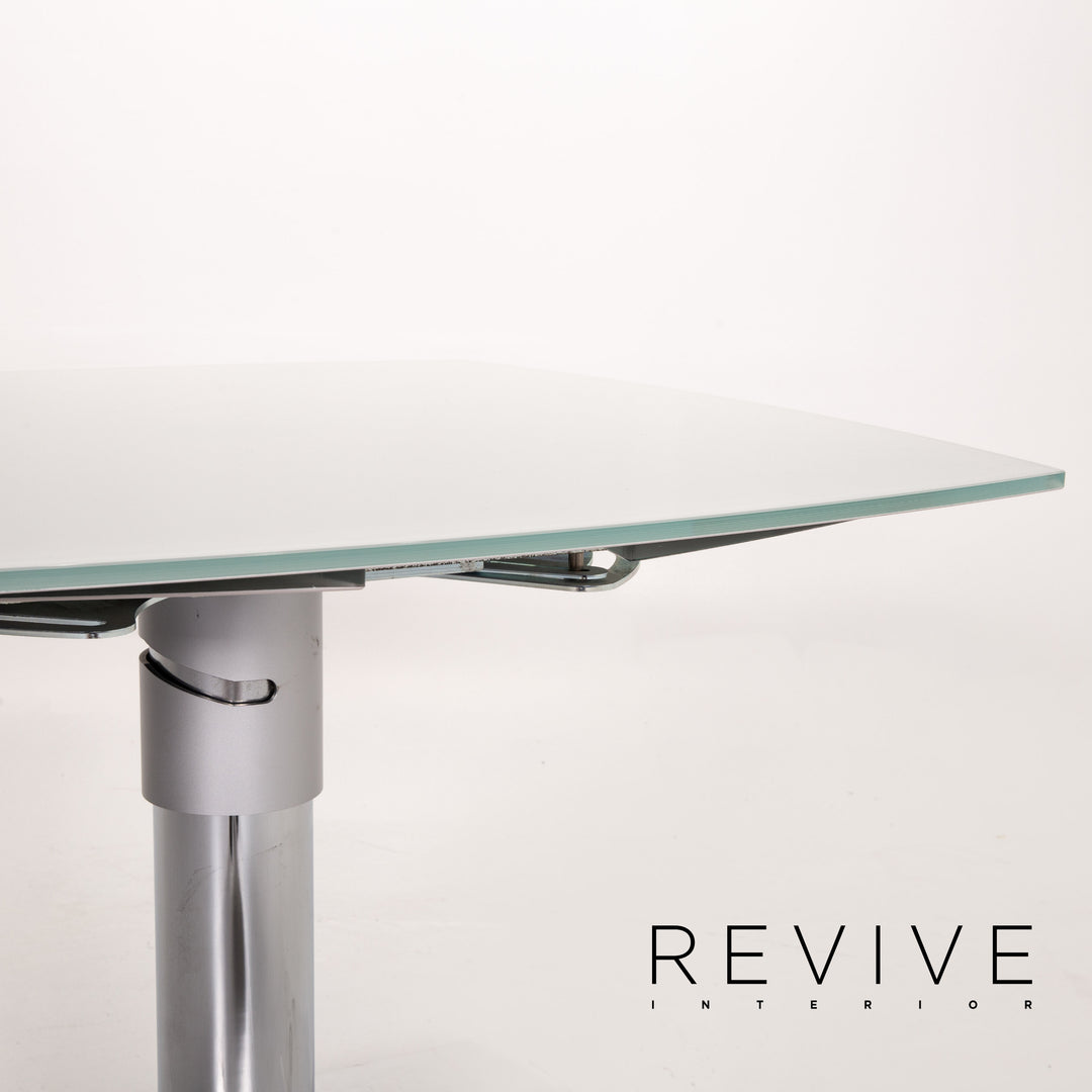 Rolf Benz glass dining table metal table #13901
