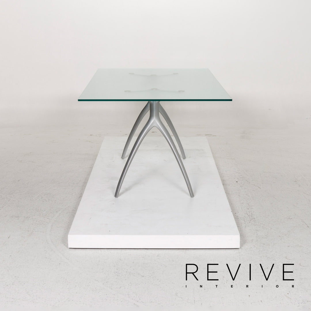 Rolf Benz Glass Dining Table Silver Table #13167