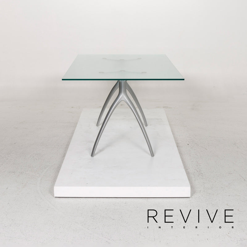Rolf Benz Glas Esstisch Silber Tisch 