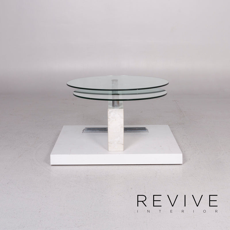 Rolf Benz Glas Marmor Couchtisch Funktion Tisch 