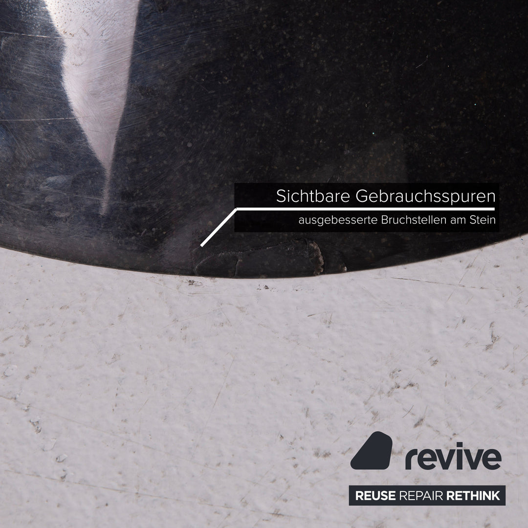 Rolf Benz Glass Table Black Coffee Table Stone Outlet Adjustable #15144