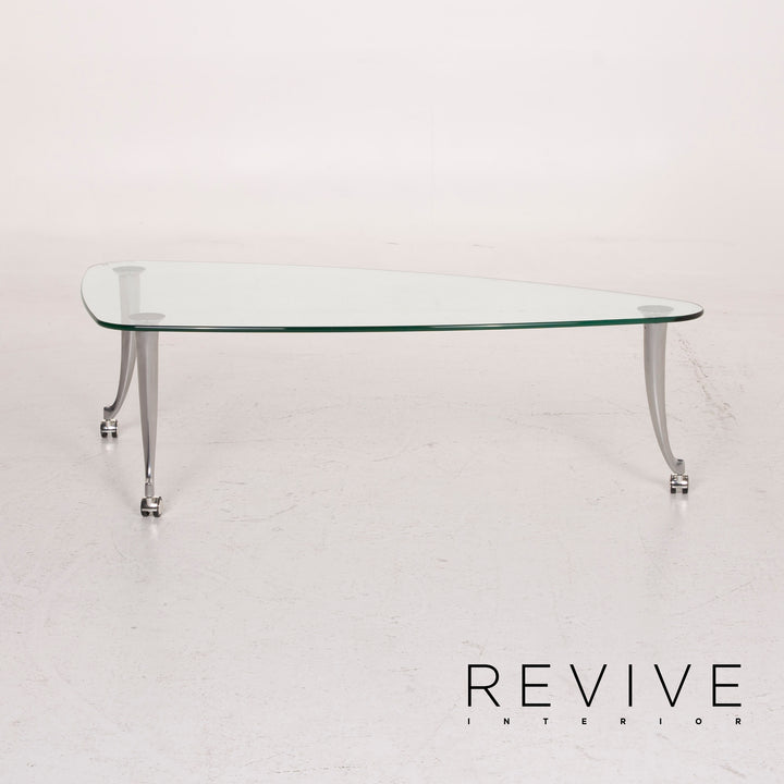 Rolf Benz Glass Table Silver Coffee Table #14982