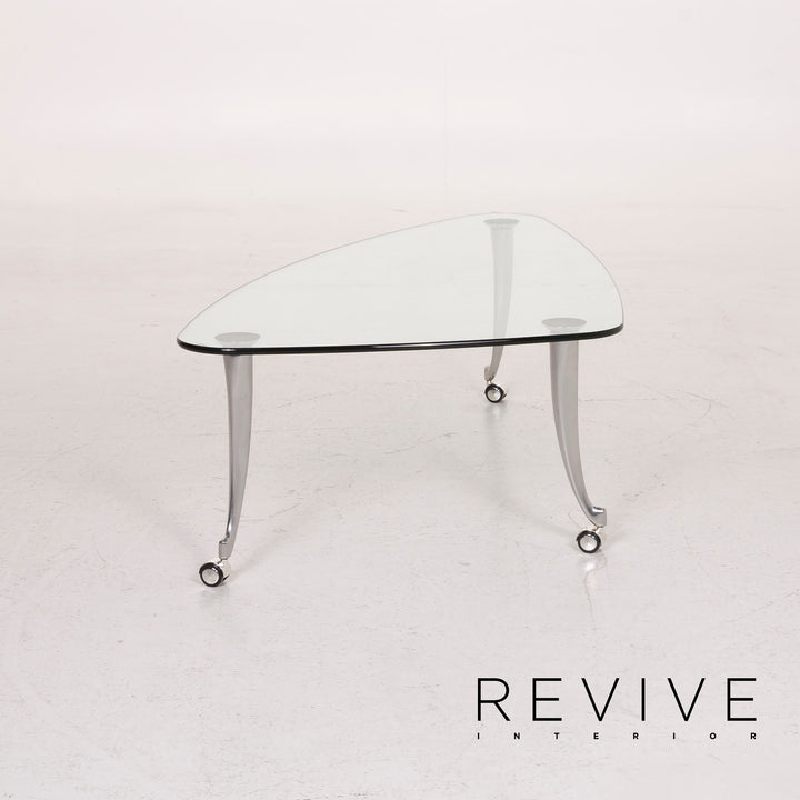 Rolf Benz Glass Table Silver Coffee Table #14982