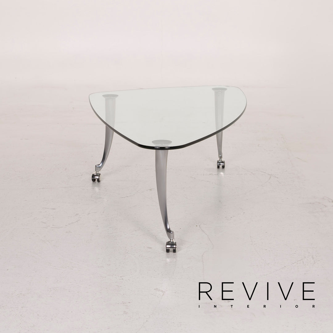 Rolf Benz Glass Table Silver Coffee Table #14982