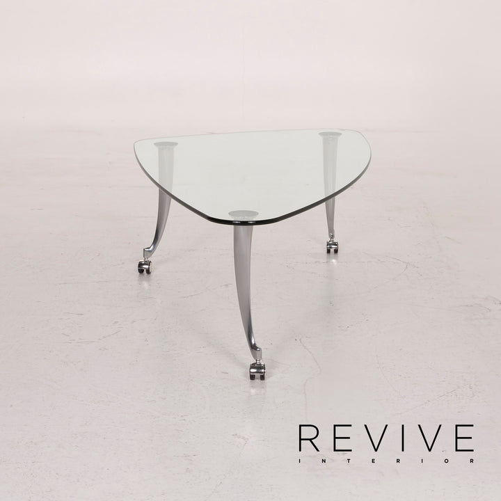 Rolf Benz Glass Table Silver Coffee Table #14982