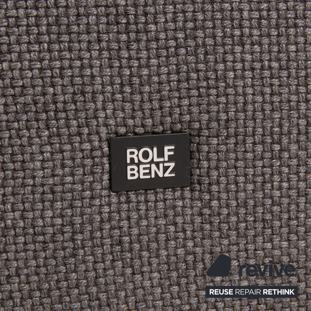 Rolf Benz Jola fabric corner sofa gray sofa couch recamier left