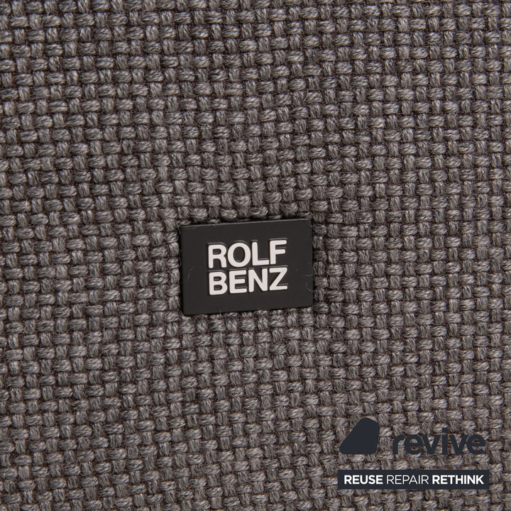 Rolf Benz Jola fabric corner sofa gray sofa couch recamier left