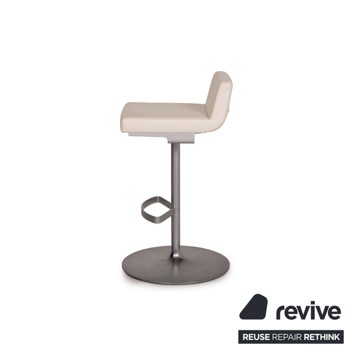 Rolf Benz Leather Bar Stool White Chair